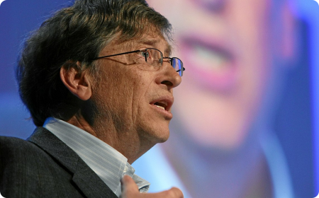 Bill Gates nemohl na summitu v Berlíně chybět