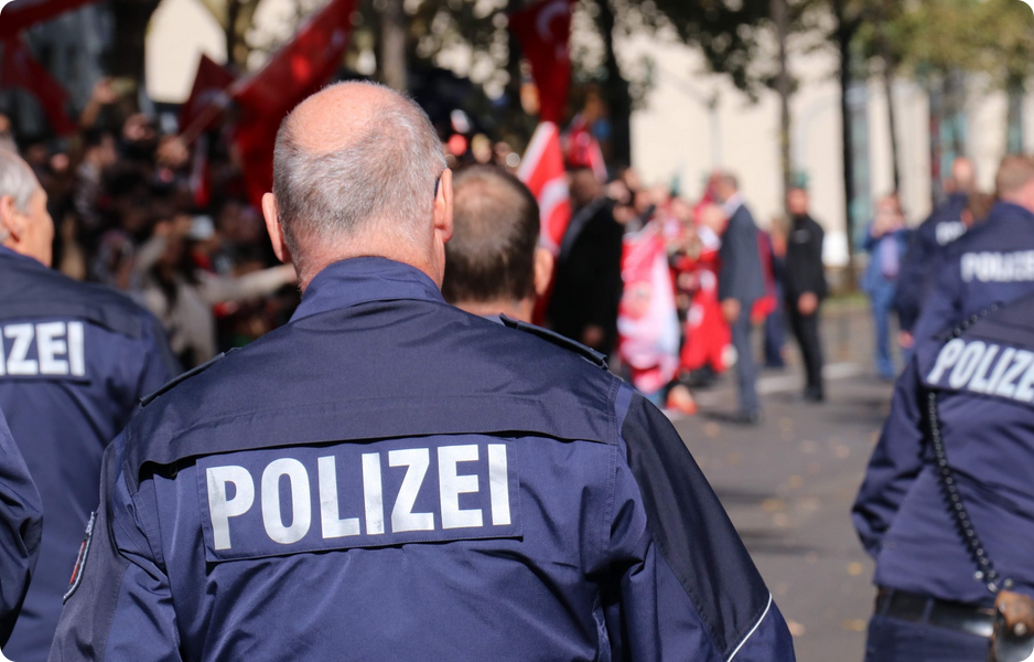 Násilné trestné činy proti policistům v Německu