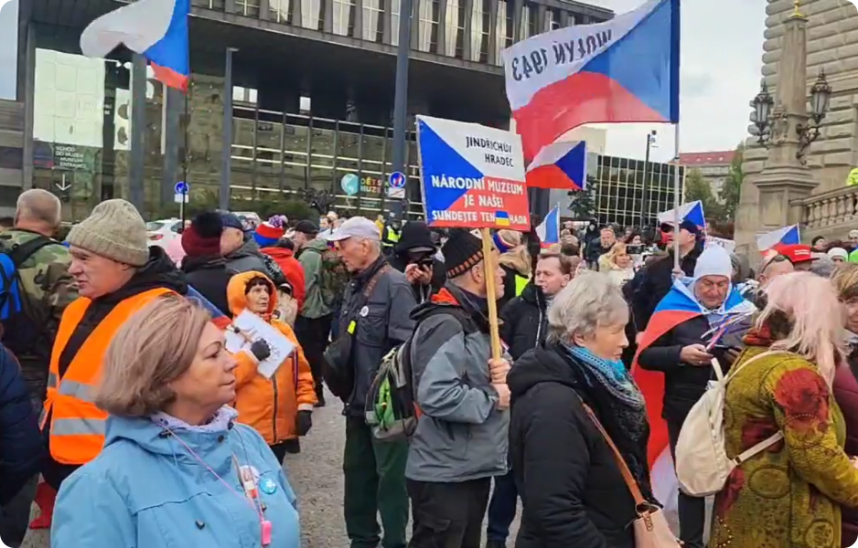 Demonstrace na Václavském náměstí