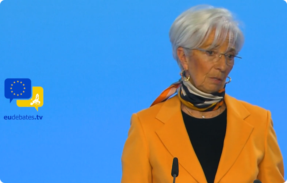 Christine Lagardeová oznamuje plány Evropské centrální banky na zavedení digitálního eura