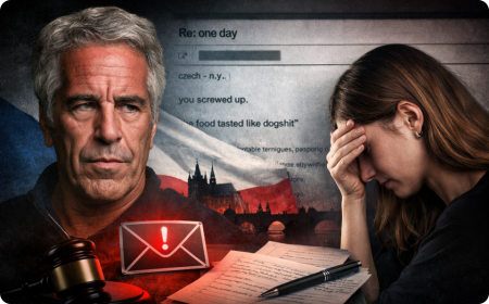 Investigativní článek o emailu Jeffreyho Epsteina odhalujícím ponižování a kontrolující chování vůči ženě z České republiky.