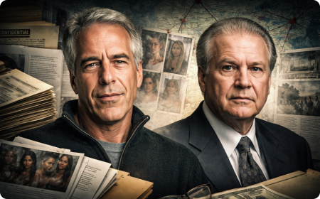 Investigativní ilustrace k tématu: prostituční síť s českými ženami, případ Ronalda Eppingera a zmínka ve spisech Jeffreyho Epsteina.